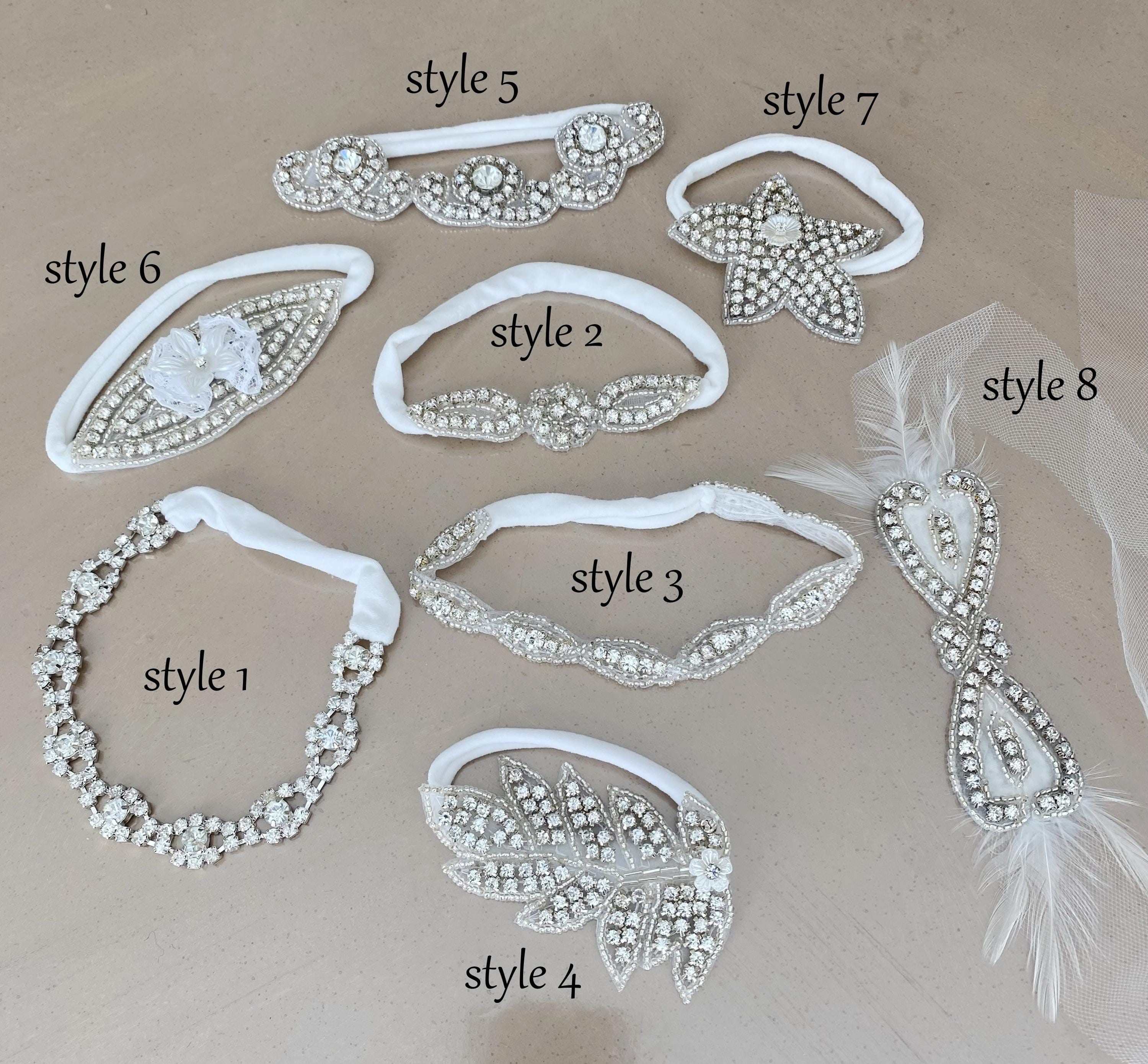 Flower Girl Headband Rhinestone - Etsy