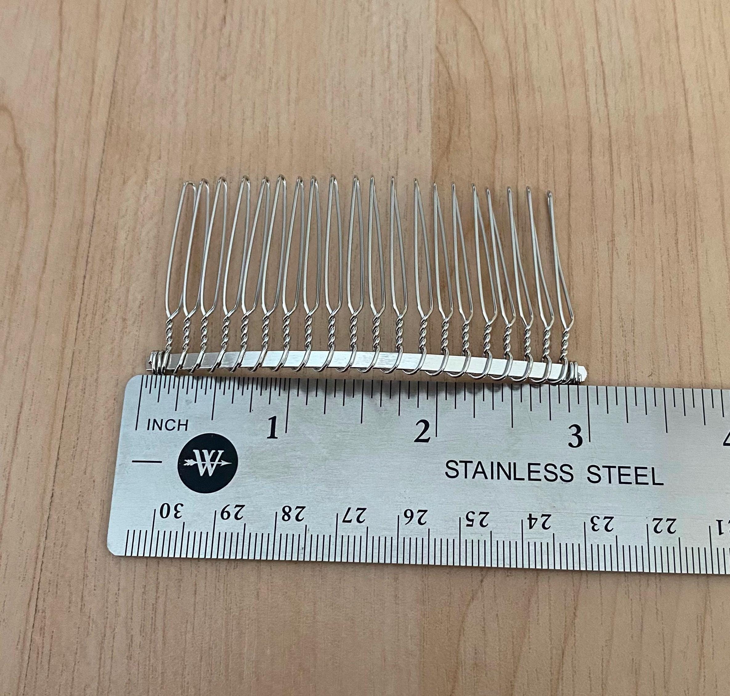 6 Stück Haarkämme Mit 20 Zähnen Aus Metall – Für Hochzeitsfrisur, DIY & Brautschleier