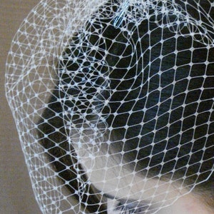 Russian French Netting Bridal Veil Net Birdcage Veil Net Ivory White Black - Will Ship in 1 Business Day