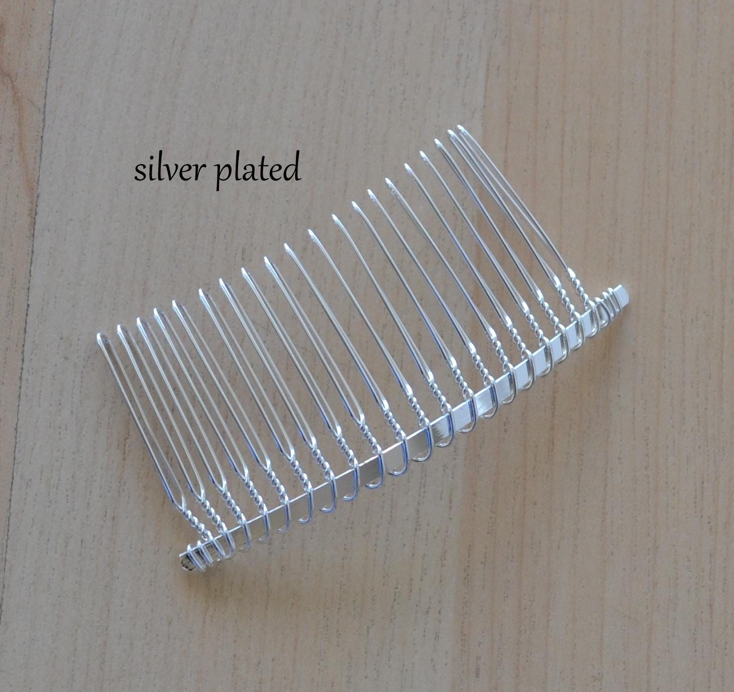 6 Stück Haarkämme Mit 20 Zähnen Aus Metall – Für Hochzeitsfrisur, DIY & Brautschleier