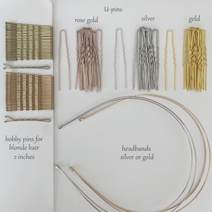 Fermagli a U per capelli da sposa, forcine, cerchietti, accessori fai da te per matrimoni