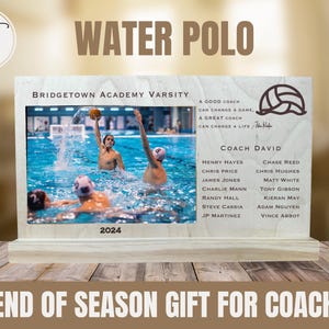 Water Polo Coach Gift, Water Polo Coach Frame, Gift for Coaches, Gift ...