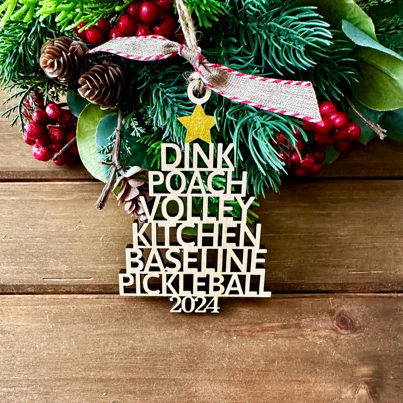 Pickleball Ornament 2024 Etsy