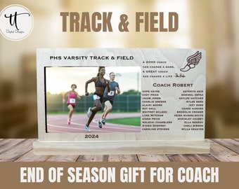 Personalized Track Coach Plaque: End of Season Gift
