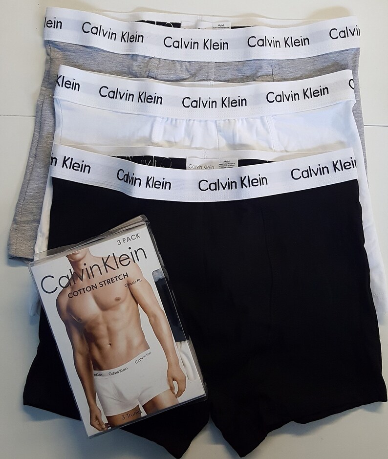 Mens Calvin Klein Boxer Shorts Trunks Ck Mens Cotton Underwear Etsy UK