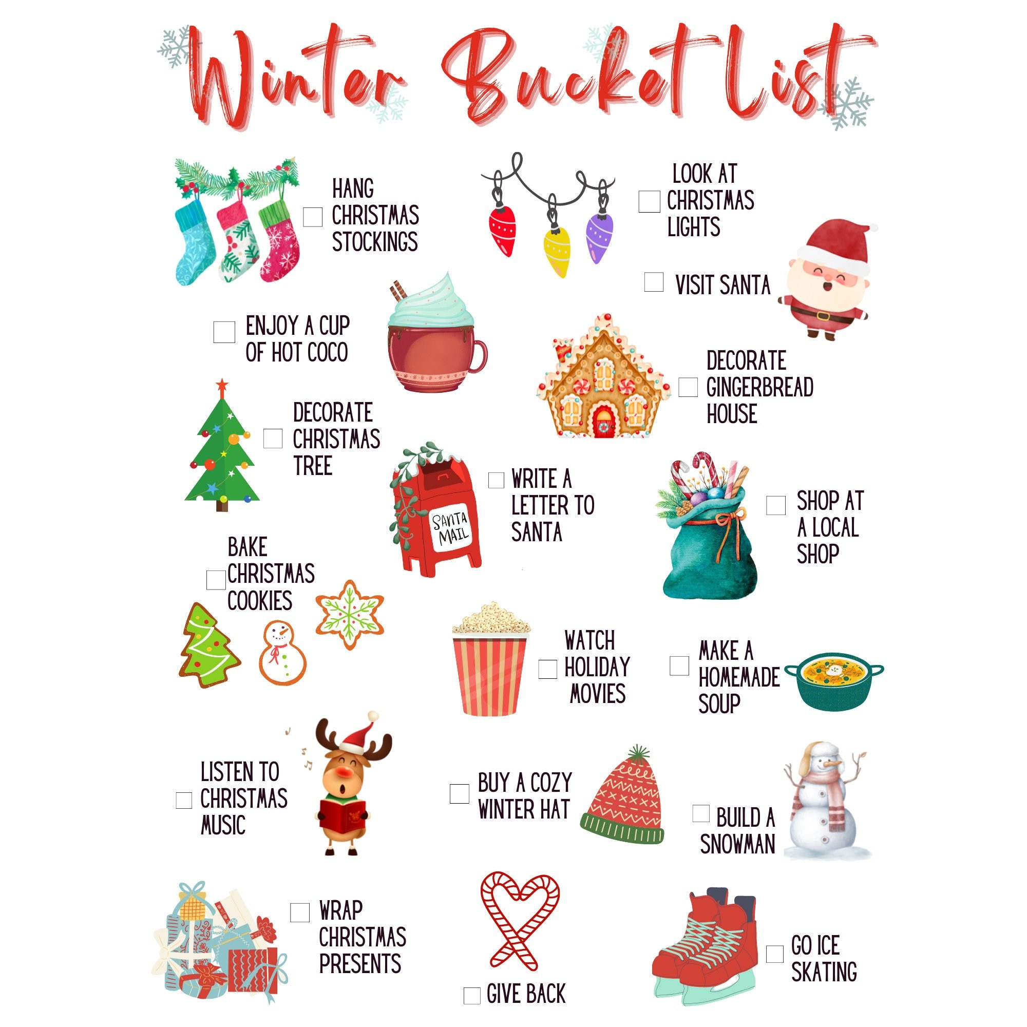 The Redhead'S Winter Bucket List - zoulsrg