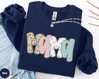 Sudadera con lazo para mamá, suéter coqueto para mamá, ideas de regalo para mamá, regalo de cumpleaños para mamá, regalo para futura mamá, camiseta para baby shower.