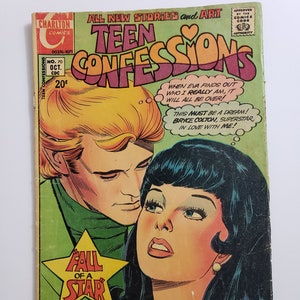 Vintage Charlton Comics, Teen Confessions Volume 3 Issue 70, October 1971