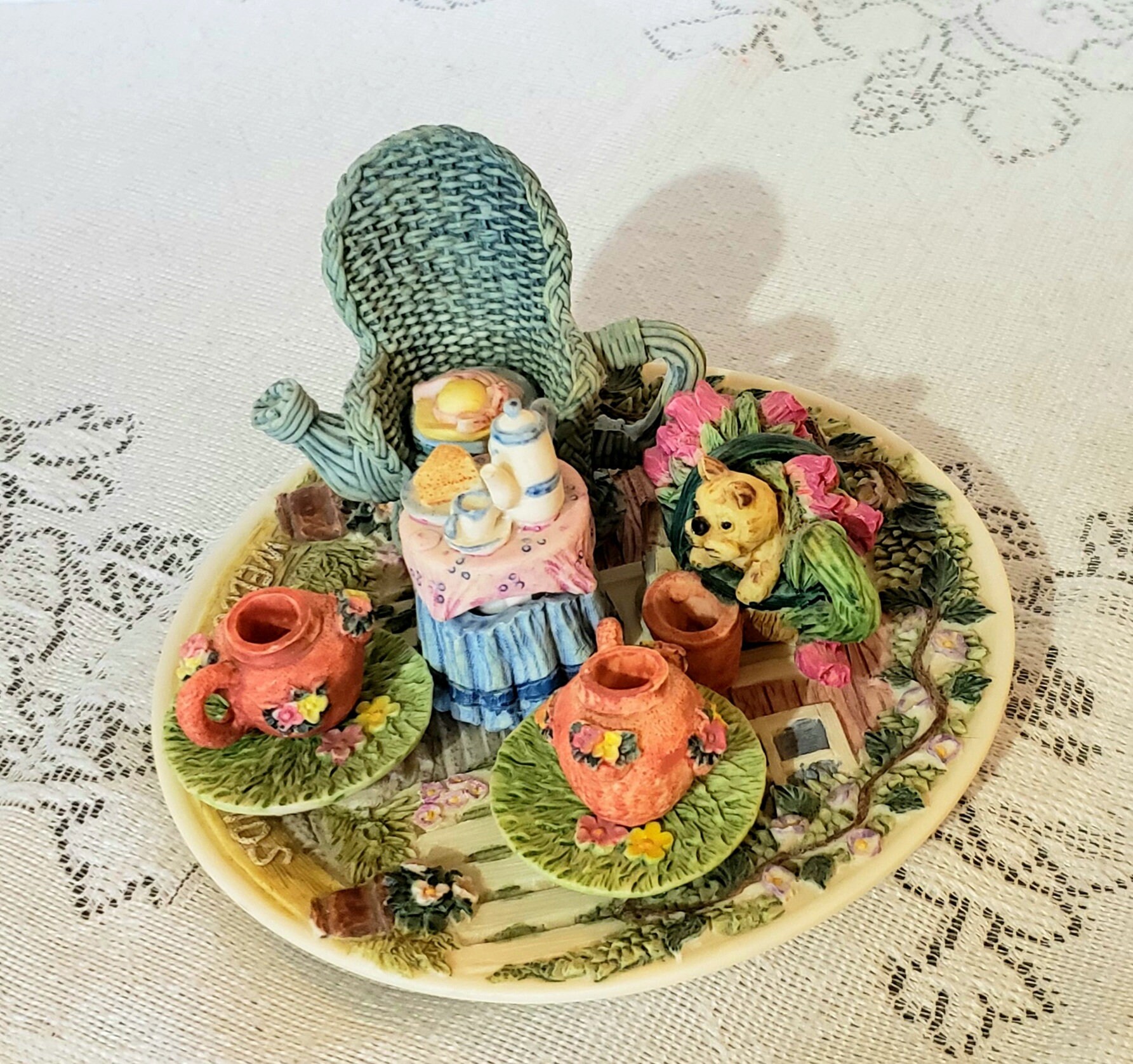 Miniature Tea Party Theme Tea Set Collectible Tea Set Etsy