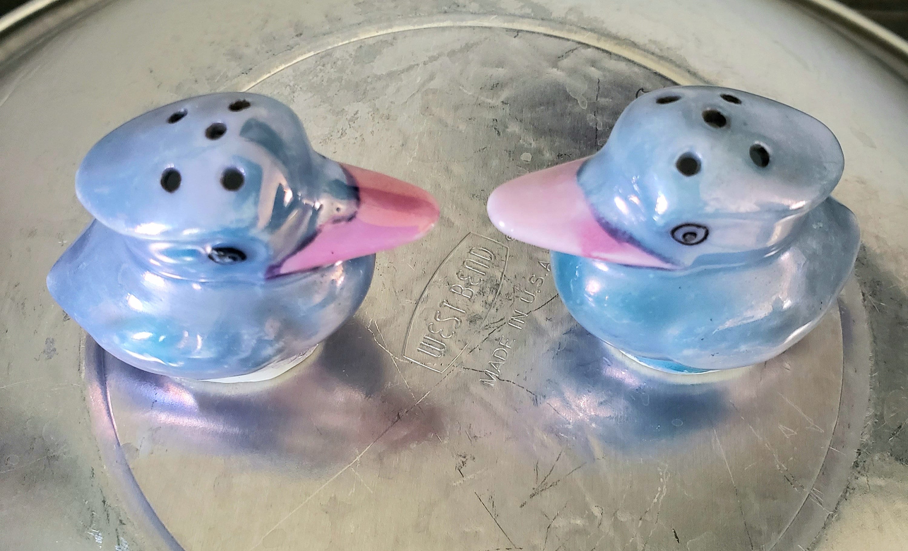 Vintage Lusterware Kookaburra Salt and Pepper Shakers, Japanese Lusterware Collectibles, Bird