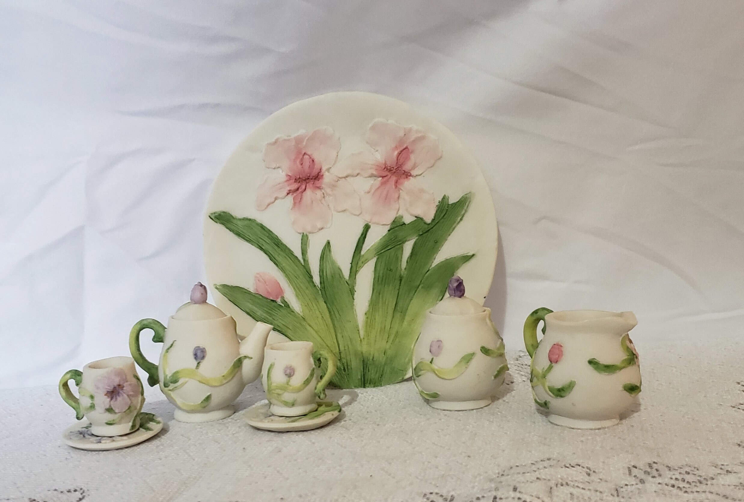 Floral Theme Miniature Tea Set Collectible Tea Set Tea Etsy