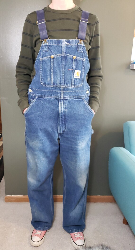 HEAVY DISTRESSED STRAIGHT FIT OVERALL main image 1