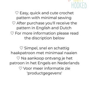Daisy the Cow Crochet Pattern Dutch/English immagine 2