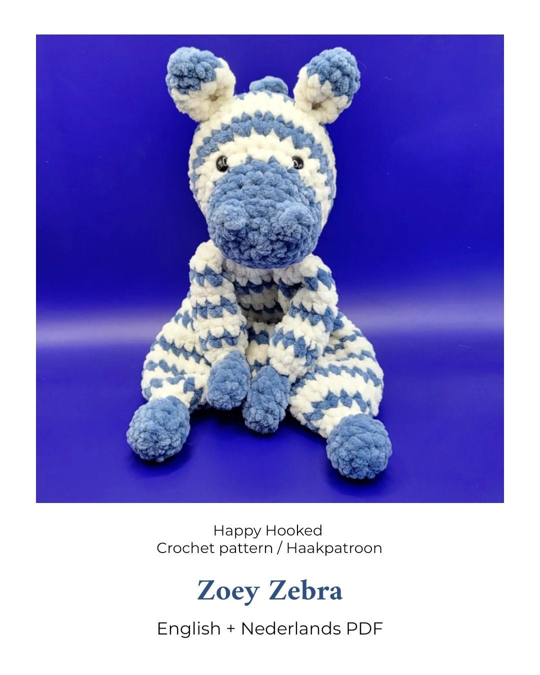 Zoey Zebra Crochet Pattern / Haakpatroon 