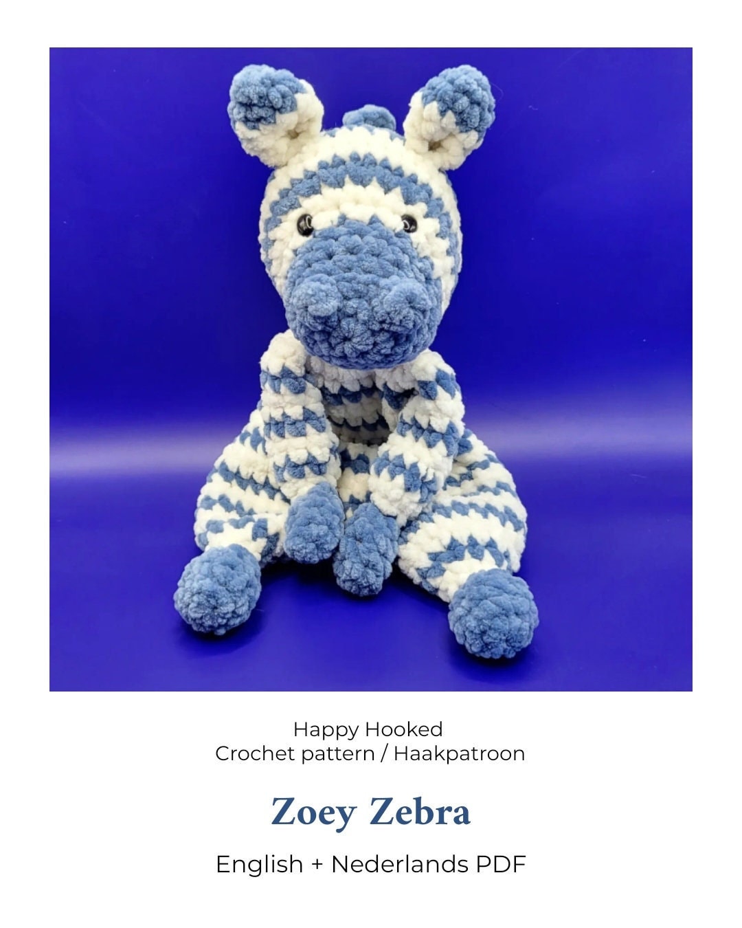 30 Zebra Crochet Patterns for Amigurumi, Blankets, Nursery Decor, and Handmade Gifts 16 Zoey Zebra Crochet Pattern / Haakpatroon