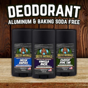 24 Hour Deodorant, PICK YOUR SCENT, Aluminum Free w/ Masculine Essential Oil Scents, Detoxing Natural Men&#39;s Daily Deodorizer For Men & Women
