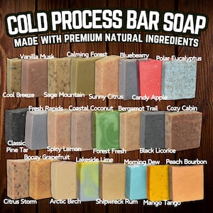 Handmade Bar Soap for Men – Natural Essential Oil Scents