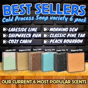Artisan Soap 6-Pack – Natural Handcrafted Cold Process Soap Variety