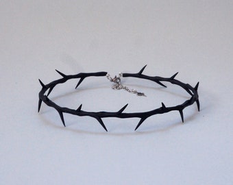Thorny Collar, Adjustable Crown of Thorns Necklace
