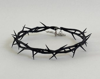 Handmade Thorn Crown Necklace: Spiked Collar