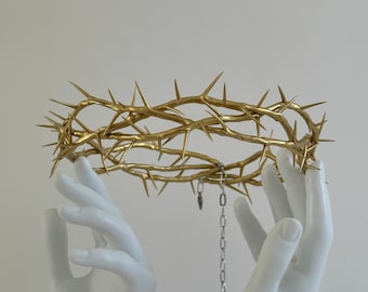 Gold Crown of Thorns, Adjustable Diameter Wreath