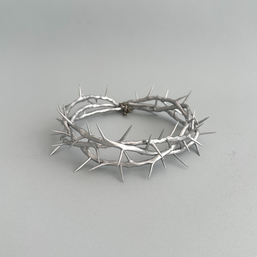 まっつDyckia Crown of Thorns SilverFox Silver Crown of Thorns by Ziptie Jewelry – ZiptieJewelry