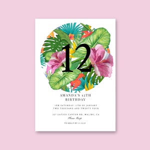 Tropical Leaves and Flowers