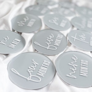 Acrylic Baby Milestone Discs, Monthly Photo Props for Baby's First Year ...