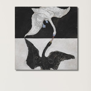 Hilma af Klint The Swan No 1 Canvas Wall Art|Exhibition Artworks|Abstract Swan