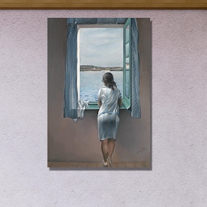 Figure at the Window by Salvador Dali|Salvador Dali Canvas Print|Surrealism Art Print| Dali Exhibition