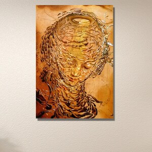 Raphaelesque Head Exploding|Salvador Dali|Museum Poster Canvas|Salvador Dali Exhibition Poster|Surrealism Print Art