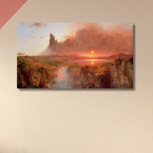 View of Cotopaxi by Frederic Edwin Church Canvas Wall Decor|Edwin Church Exhibition|Famous Painting|Art Reproduction|Cotopaxi Print
