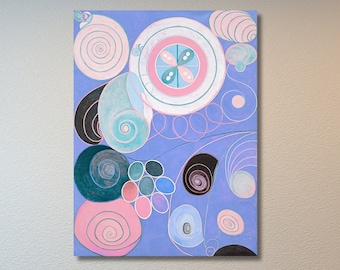 Hilma Af Klint Artwork|Exhibition Poster|Abstract Colorful Wall Art|Reproduction Wall Decor|Giclee|Fine Art|Abstract Exhibition