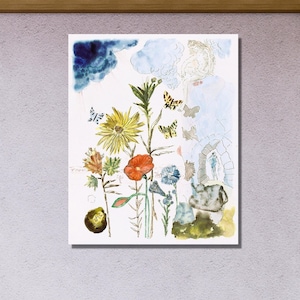 Salvador Dali Fleurs,1948 Poster,Surrealism Art,Dali Flowers Poster,Salvador Dali Exhibition Poster,Salvador Dali Fleurs 1948 Print