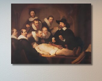 The Anatomy Lesson of Dr Nicolaes Tulp,Rembrandt van Rijn,Famous Wall Decor,Exhibition Poster