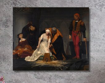 ポール・ドラローシュ作「レディ・ジェーン・グレイの処刑」1833年