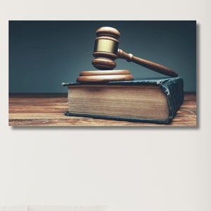 Scales of Justice|Lawyer’s Office Canvas Poster|Legal Symbol|Law Firm decor|Gift For Lawyer|Law Office art