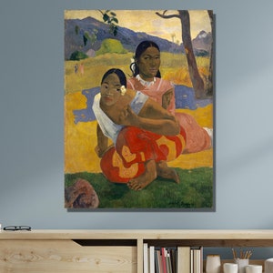 When Will You Marry by Gauguin|Paul Gauguin Canvas Art|Paul Gauguin Paintings|Exhibition Poster|French Post Impressionism Symbolism artist