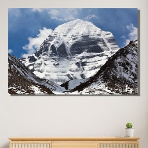 Mount Kailash in Tibet canvas print|Snow mountain art|Nature wall art|Landscape print|Tibet Wall Art|Mount Kailash WallArt|Gift Idea