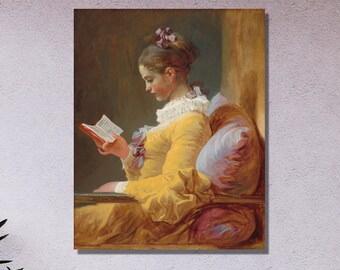 ジャン＝オノレ・フラゴナール：読書をする少女（1770年頃
