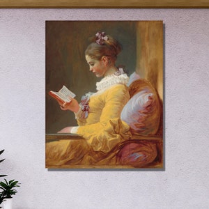 フラゴナール 本を読む少女 絵画 本を読む少女 【20号】 ジャン・オノレ・フラゴナール 【 額縁が