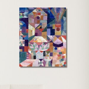 Burggarten by Paul Klee|Famous Painting|Fine Art|Paul Klee Exhibition Artworks|Abstract Colorful Canvas Poster