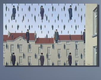 ルネ・マグリット ゴルコンダ プリント、ルネ・マグリット ゴルコンダ