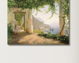 View to the Amalfi Coast by Carl Frederik Aagaard|Amalfi Coast Poster