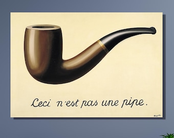 Ceci N’est Pas Une Pipe Rene Magritte the treachery of images 1929 Canvas | The Treachery of Images | Ceci N’est Pas Une Pipe Rene Magritte