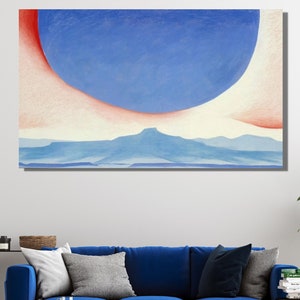 Georgia O&#39;Keeffe Canvas Wall Art|Georgia O&#39;Keeffe Gift Decor Pedernal Print|Pedernal Giclee Reproduction Wall art