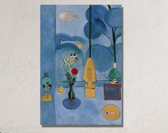 Henri Matisse The Blue Window Print | Gallery Exhibition | Matisse Painting | Matisse Wall Art | Art Print | Gift Idea | Open Blue Window