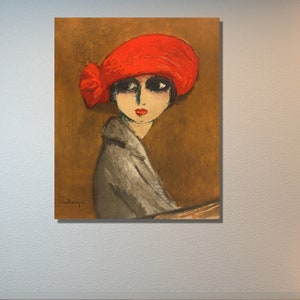 Le Coquelicot ( Corn Poppy ) By Kees Van Dongen Print|Fauvism Art|Museum Print|Giclee Art Print|Exhibition Art|Ready to Hang or Poster