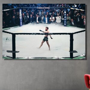 Conor Mcgregor canvas poster canvas kunst|Mcgregor poster motivatie canvas sportschool decor Conor cadeau|Man Cave cadeau|Sport kunstafdruk
