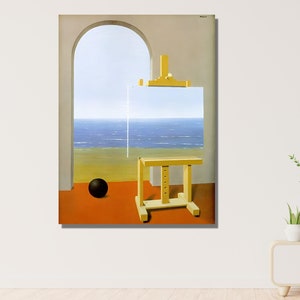 Rene Magritte A Condição Humana Pintura, Rene Magritte Obras de Arte, Rene Magritte Cartaz, Rene Magritte Praia Cartaz, Exposição de Arte, Ideia de Presente
